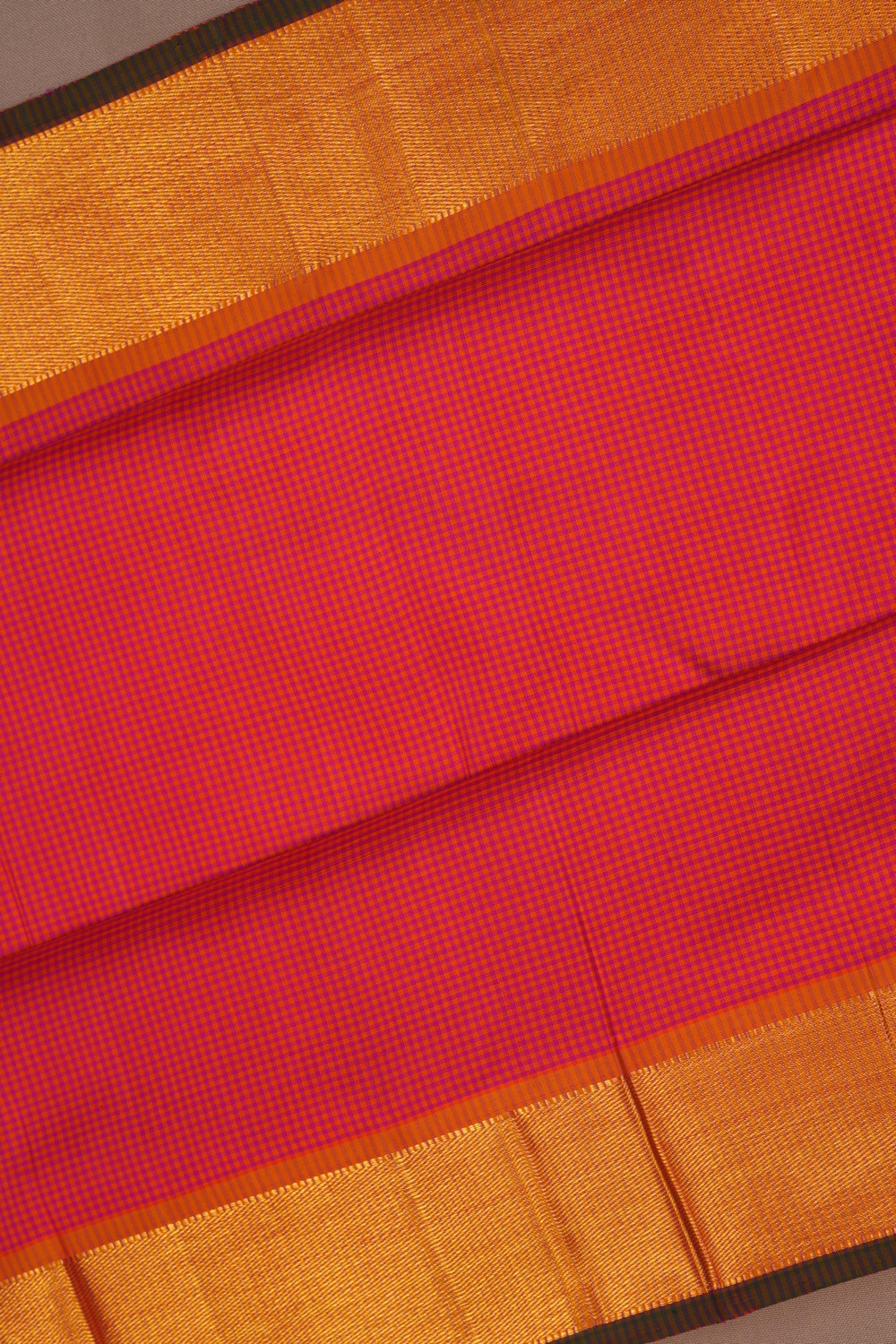 Image of Arani Silk Kattam Pink Saree